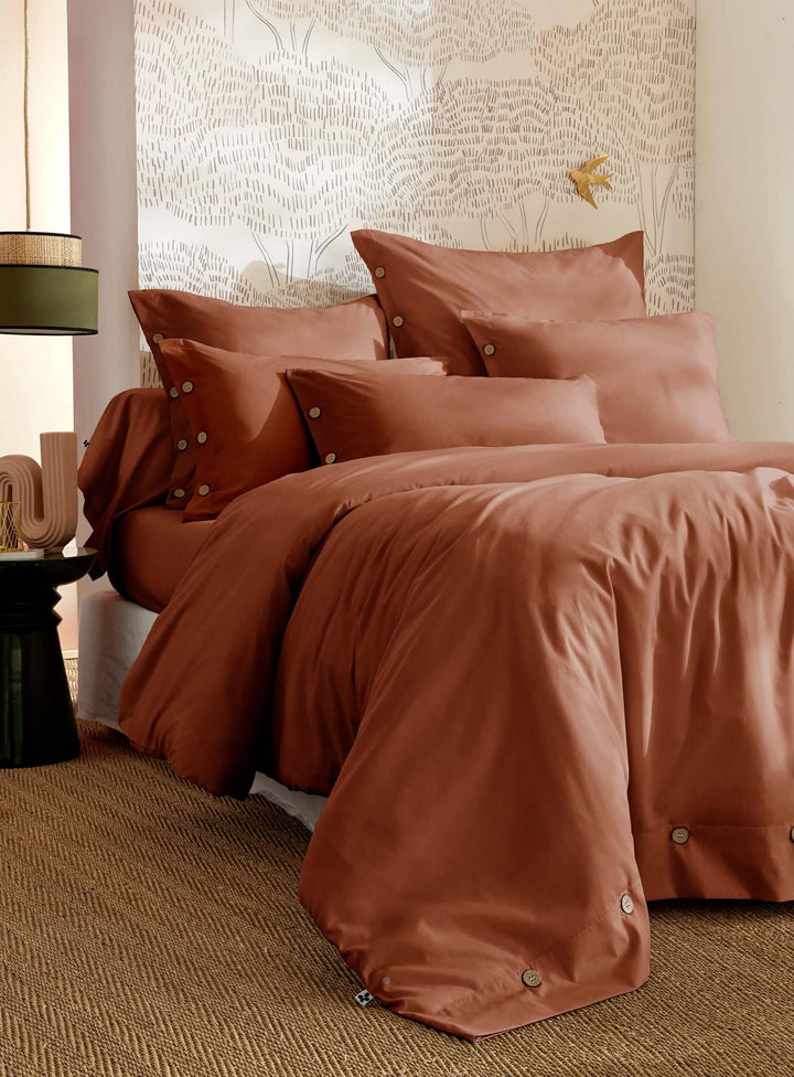 Housse de couette Tomette percale Casa Plume
