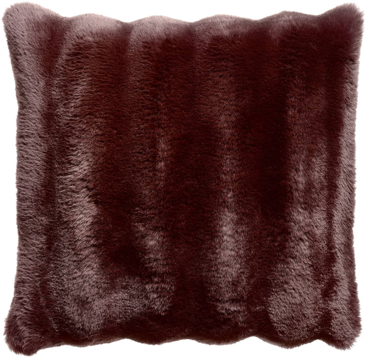 Coussin Astrid fausse fourrure Ébène 45x45 Casa Plume