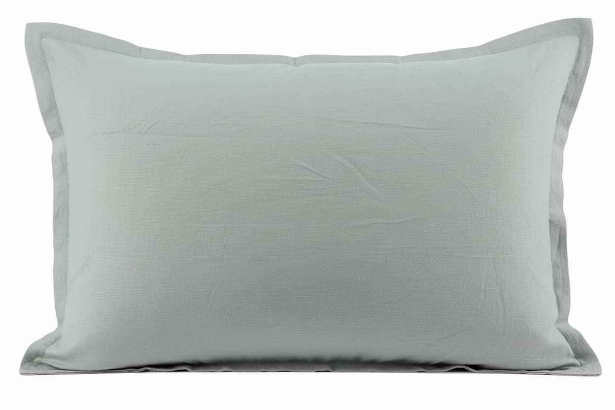 Lot de 2 taies d'oreiller 100% coton 57fils silver by BLANC PASSION
