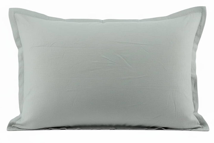 Lot de 2 taies d'oreiller 100% coton 57fils silver by BLANC PASSION