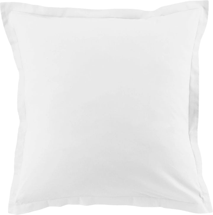Lot de 2 taies d'oreiller 100% coton 57fils blanc by BLANC PASSION
