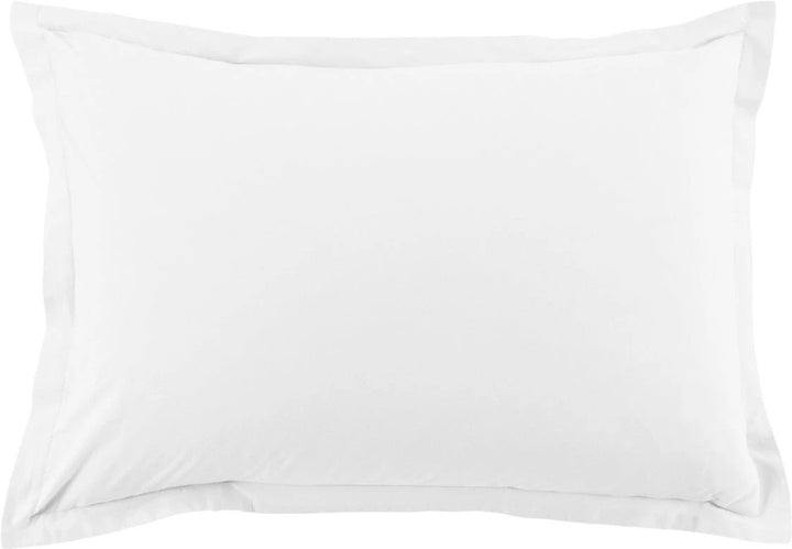 Lot de 2 taies d'oreiller 100% coton 57fils blanc by BLANC PASSION