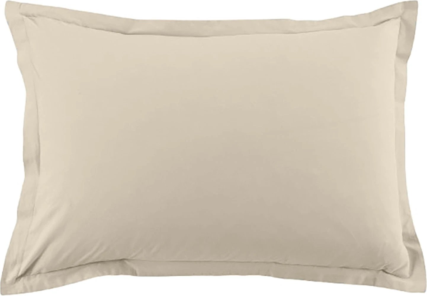 Lot de 2 taies d'oreiller 100% coton 57fils grege by BLANC PASSION