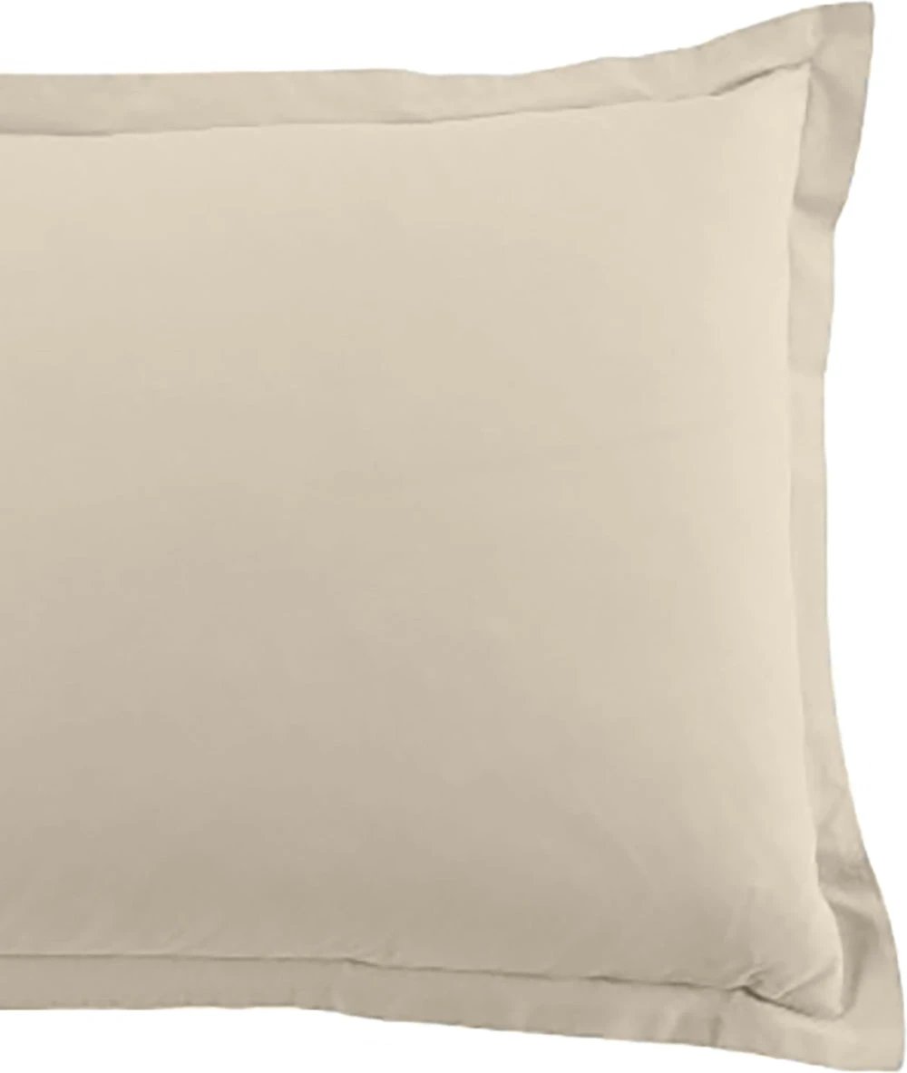 Lot de 2 taies d'oreiller 100% coton 57fils grege by BLANC PASSION