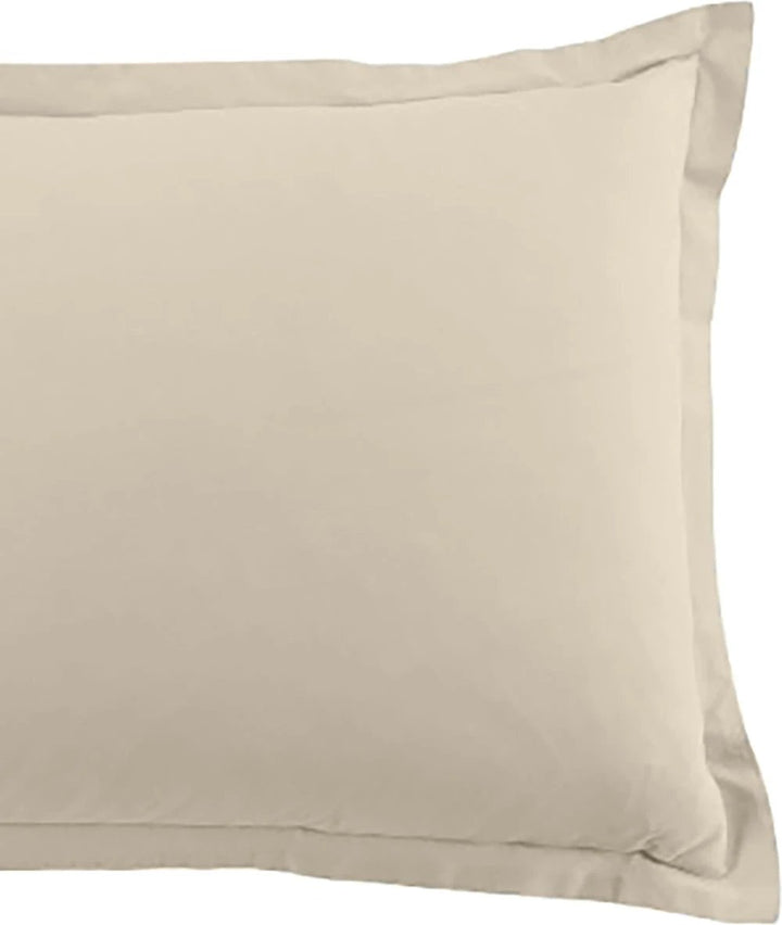 Lot de 2 taies d'oreiller 100% coton 57fils grege by BLANC PASSION