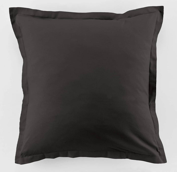 Lot de 2 taies d'oreiller 100% coton 57fils gris foncé by BLANC PASSION