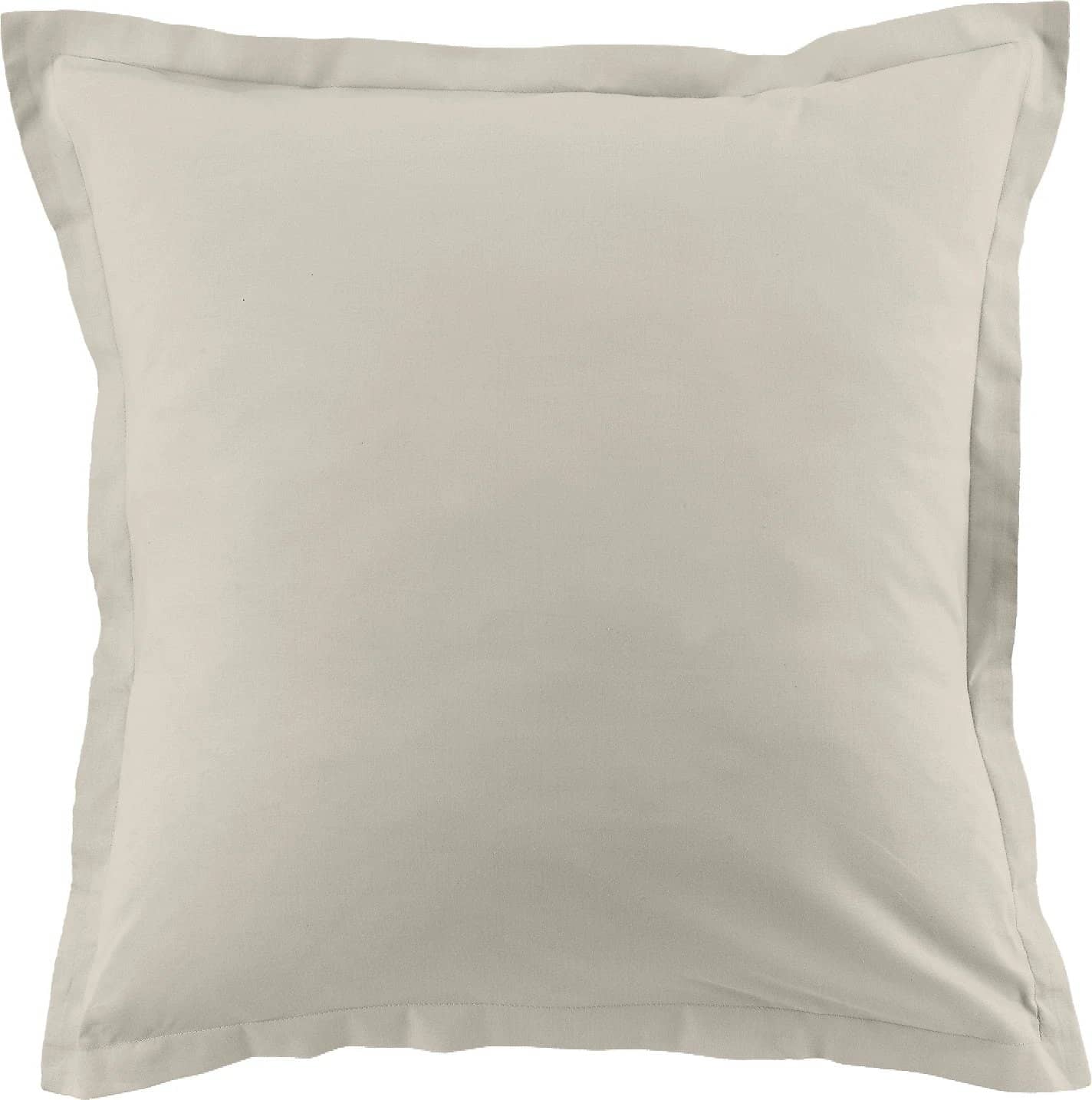 Lot de 2 taies d'oreiller 100% coton 57fils ivoire by BLANC PASSION