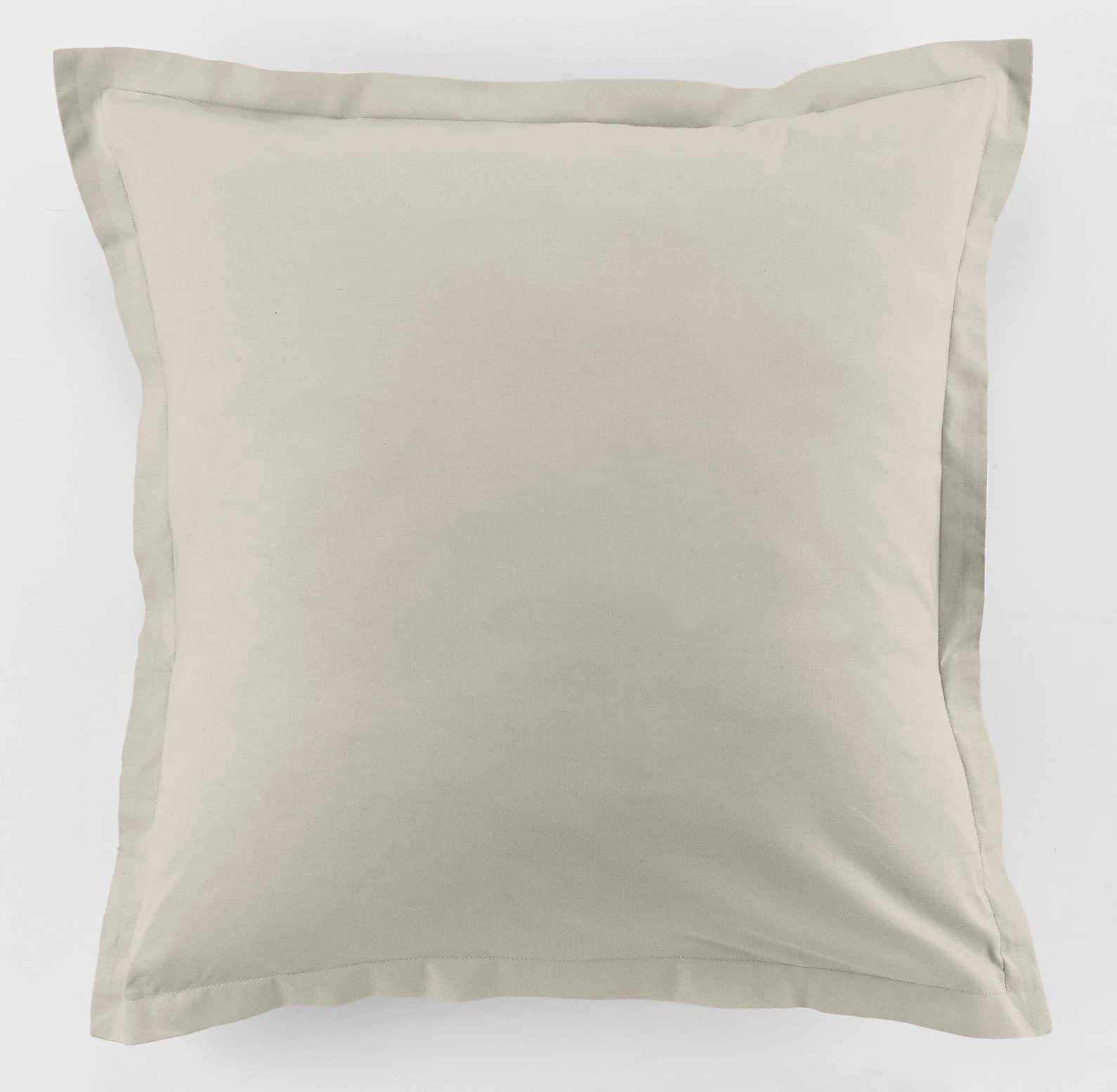 Lot de 2 taies d'oreiller 100% coton 57fils ivoire by BLANC PASSION