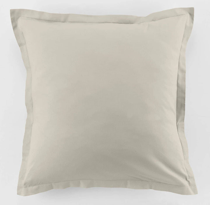Lot de 2 taies d'oreiller 100% coton 57fils ivoire by BLANC PASSION