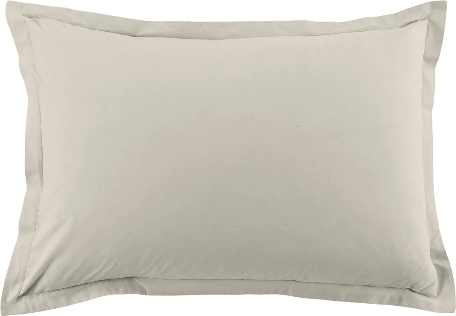 Lot de 2 taies d'oreiller 100% coton 57fils ivoire by BLANC PASSION