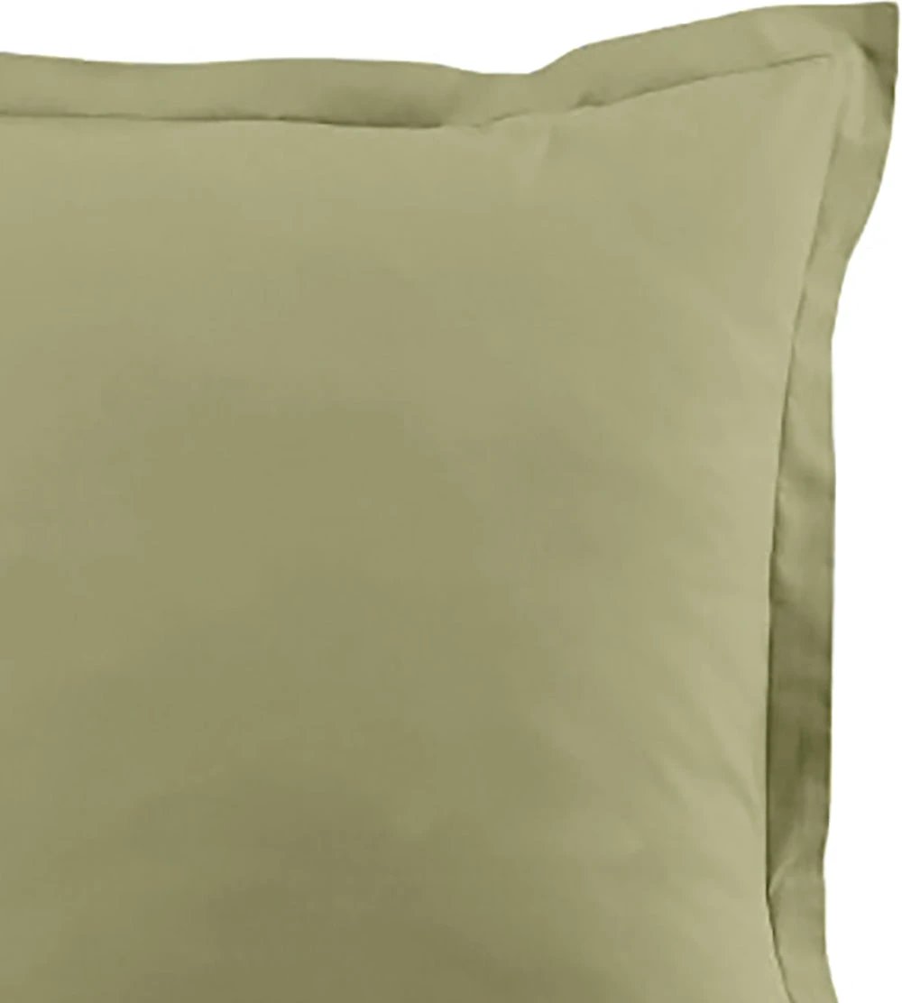 Lot de 2 taies d'oreiller 100% coton 57fils verveine by BLANC PASSION