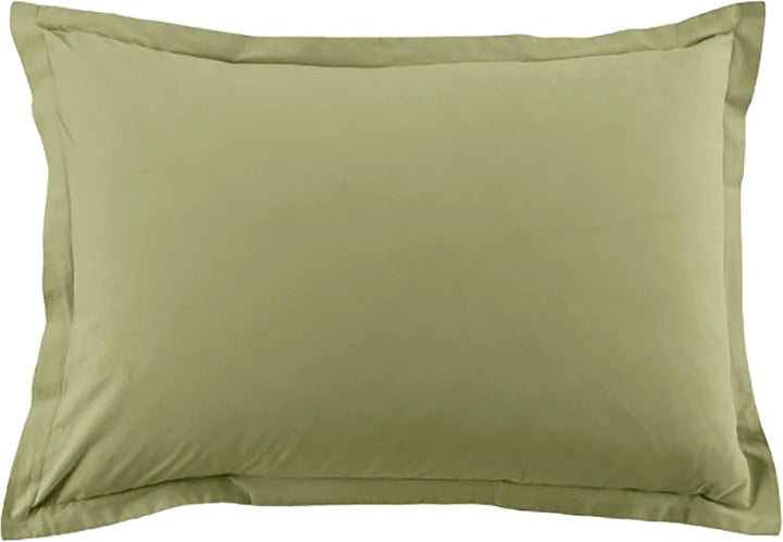 Lot de 2 taies d'oreiller 100% coton 57fils verveine by BLANC PASSION