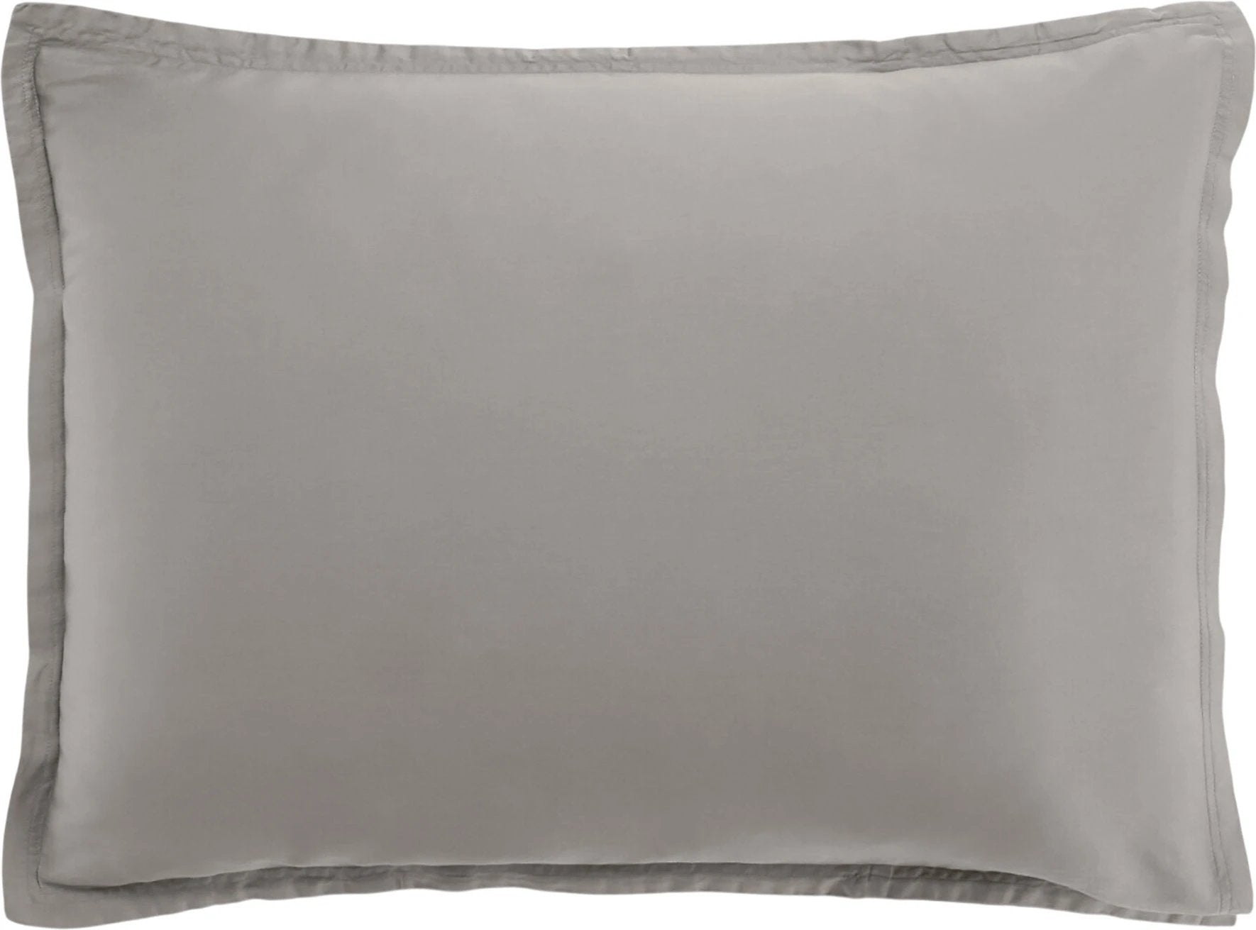 Taie d'oreiller 100% satin de coton 105 fils gris clair by Baton Rouge