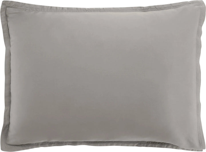 Taie d'oreiller 100% satin de coton 105 fils gris clair by Baton Rouge