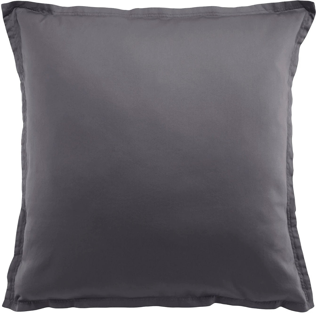 Taie d'oreiller 100% satin de coton 105 fils gris fonce by Baton Rouge