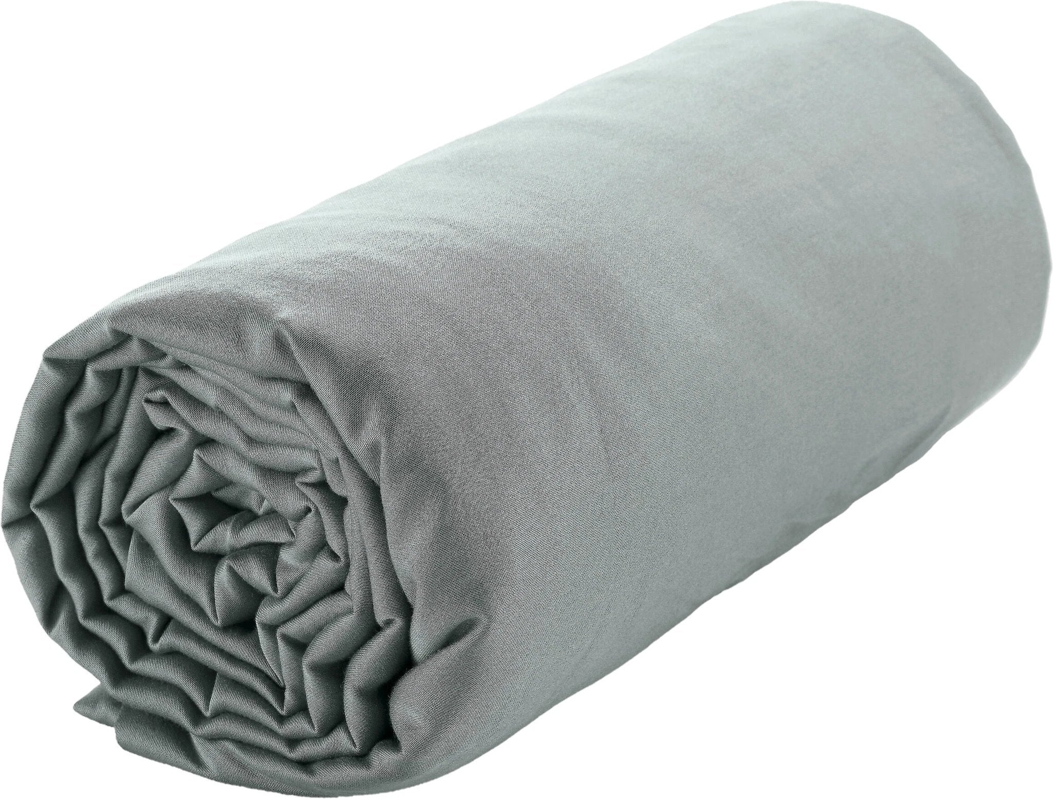 Drap housse bonnet:30cm 100% satin de coton 105 fils celadon by Baton Rouge