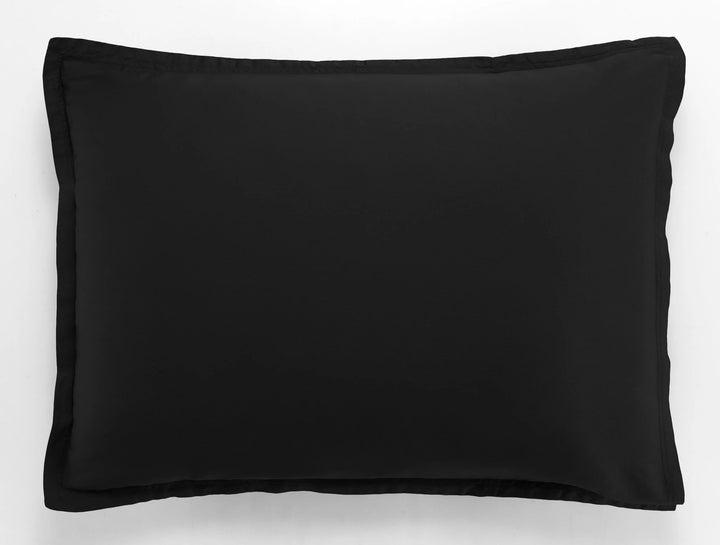 Taie d'oreiller 100% satin de coton 105 fils noir by Baton Rouge