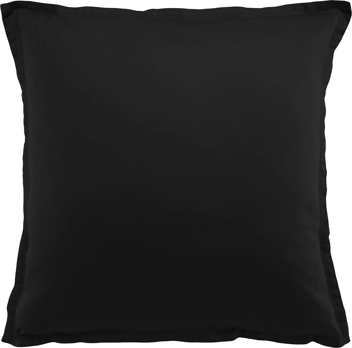 Taie d'oreiller 100% satin de coton 105 fils noir by Baton Rouge