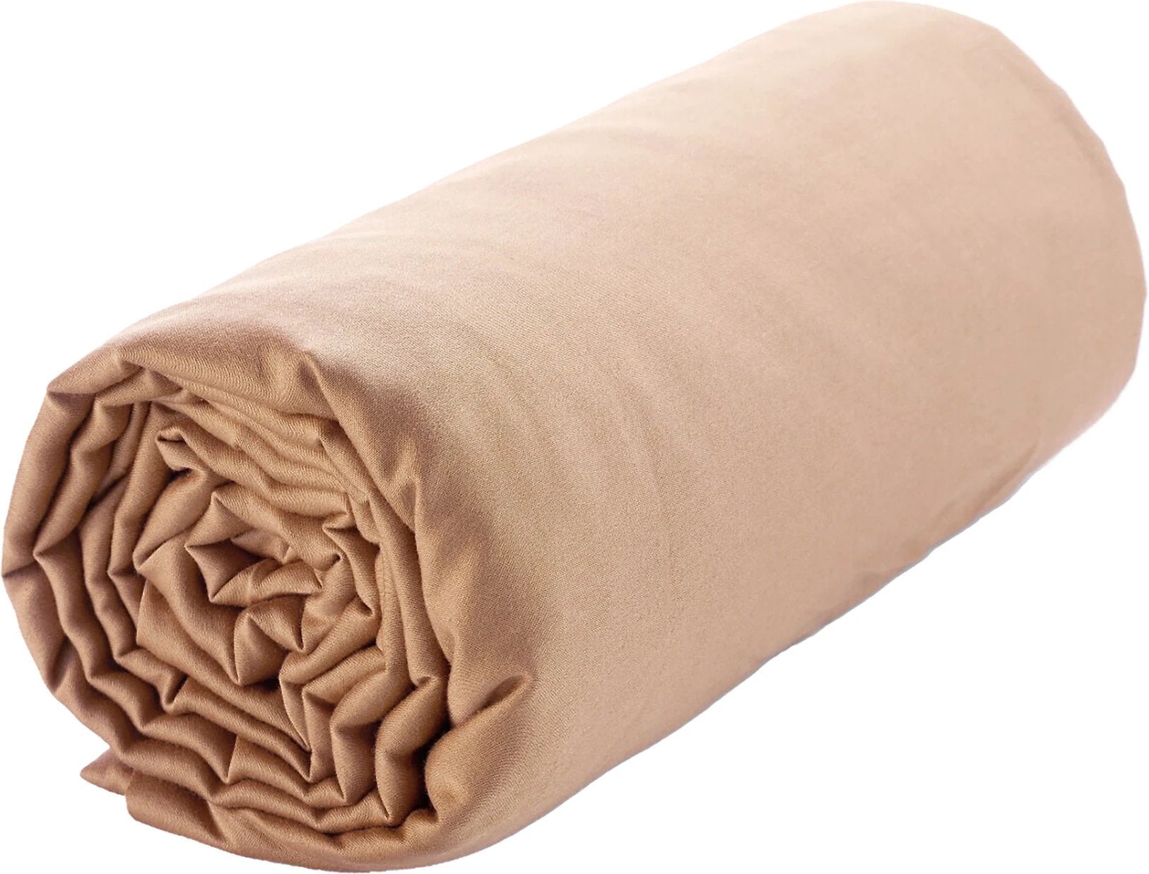 Drap housse bonnet:30cm 100% satin de coton 105 fils rose by Baton Rouge