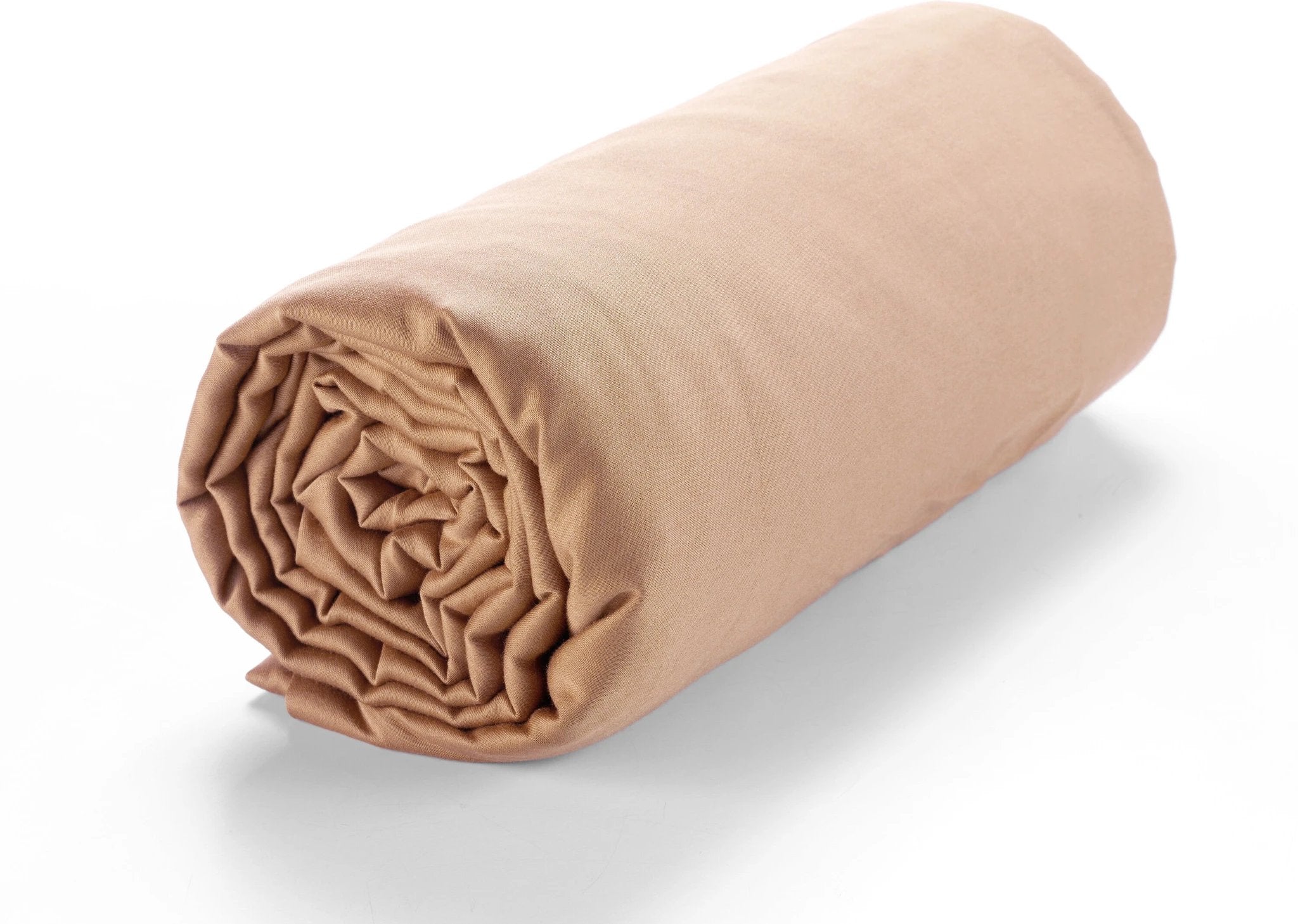 Drap housse bonnet:30cm 100% satin de coton 105 fils rose by Baton Rouge