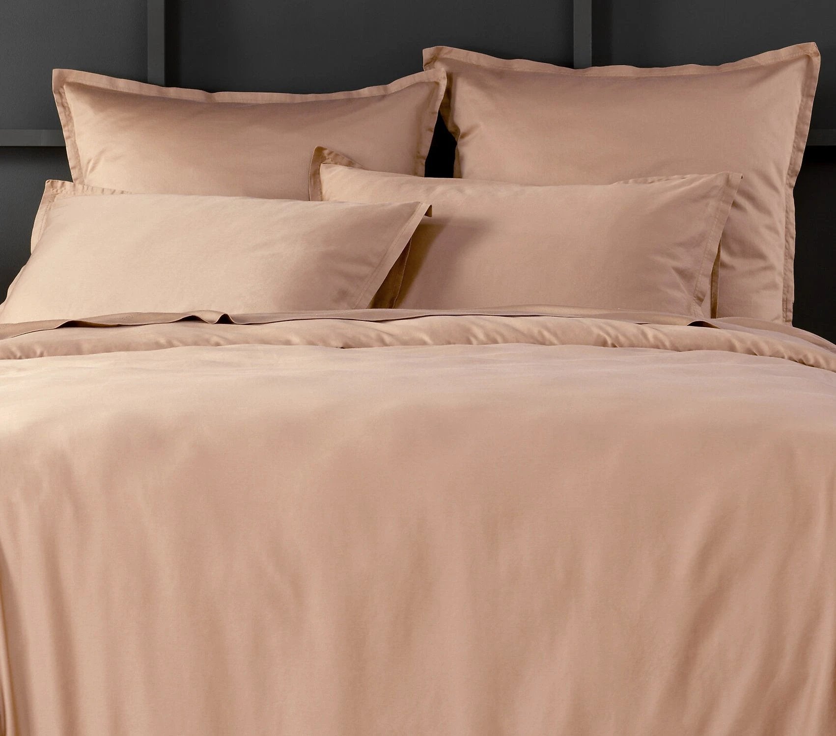 Taie d'oreiller 100% satin de coton 105 fils rose by Baton Rouge
