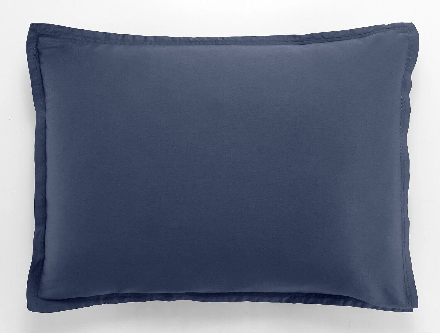 Taie d'oreiller 100% satin de coton 105 fils bleu marine by Baton Rouge