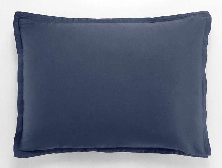 Taie d'oreiller 100% satin de coton 105 fils bleu marine by Baton Rouge