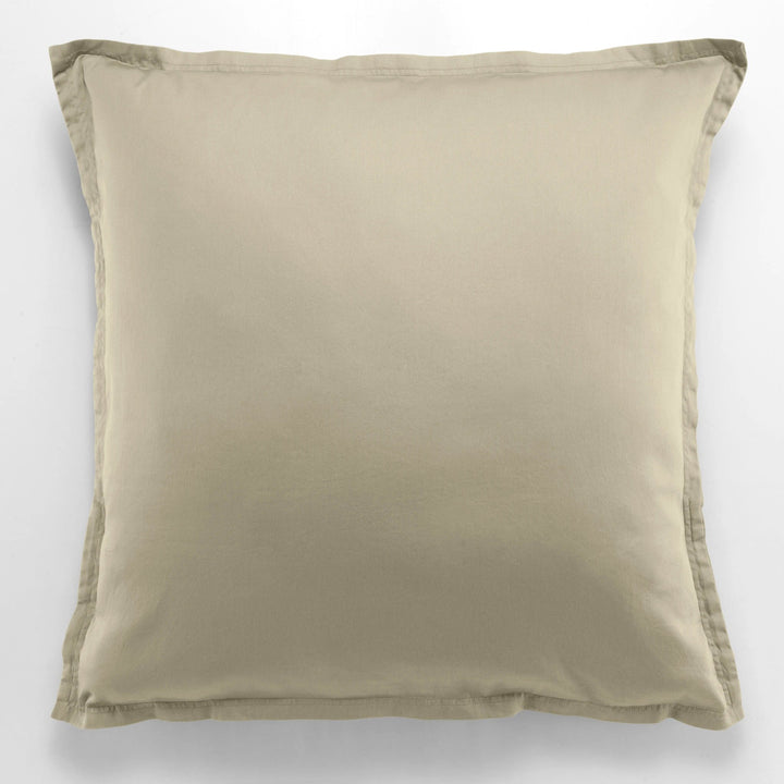 Taie d'oreiller 100% satin de coton 105 fils beige by Baton Rouge