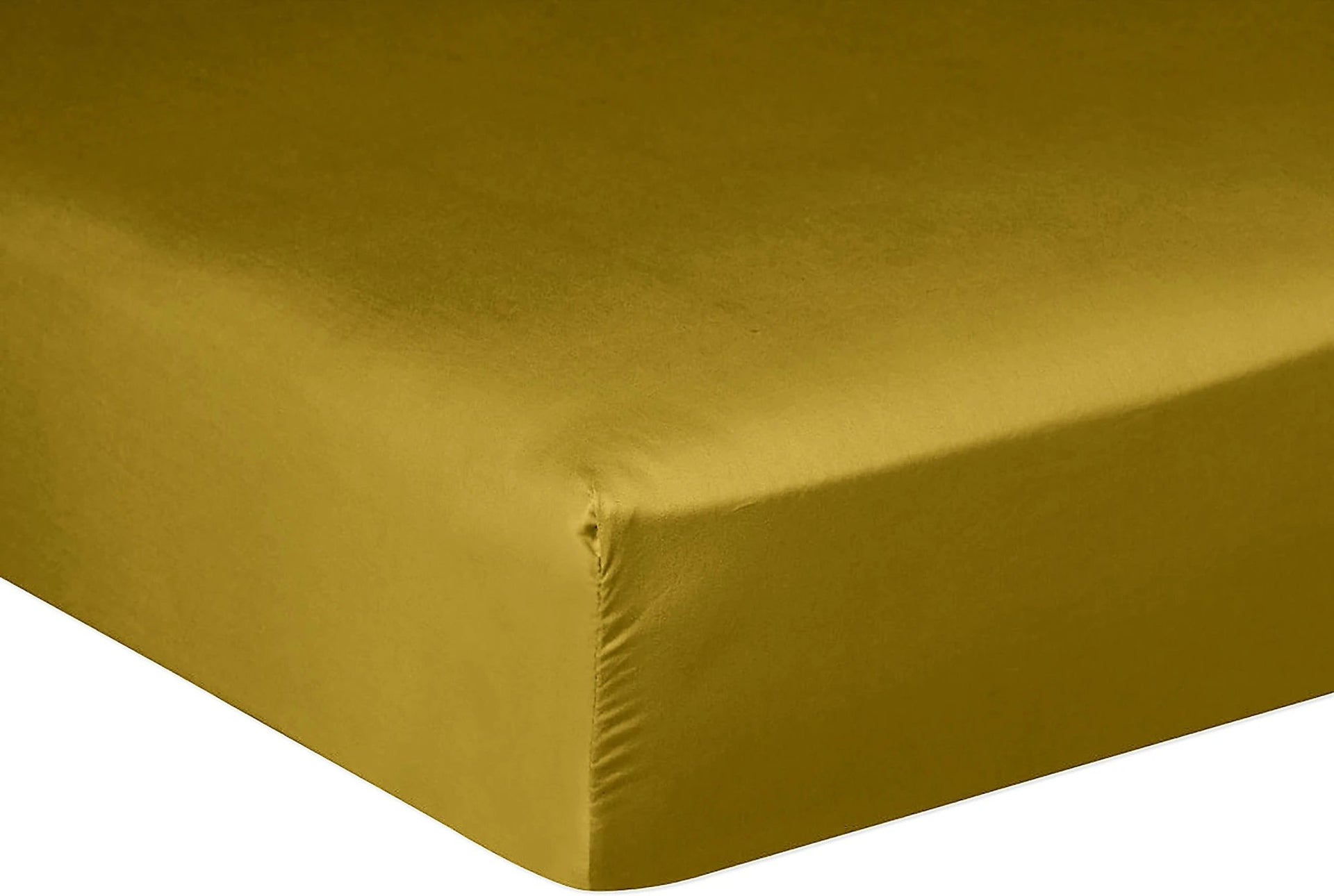 Drap housse bonnet:30cm 100% satin de coton 105 fils bronze by Baton Rouge