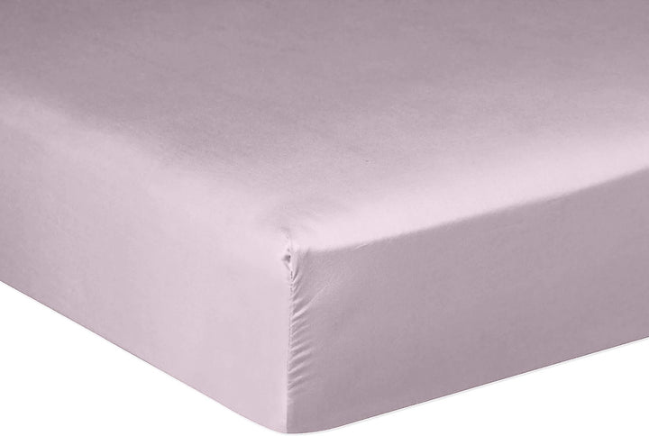 Drap housse bonnet:30cm 100% satin de coton 105 fils tourterelle by Baton Rouge