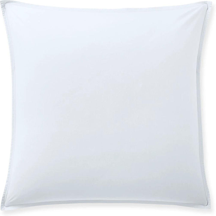 Taie d'oreiller avec volant 100% percale de coton lavé blanc nuage by Baton Rouge