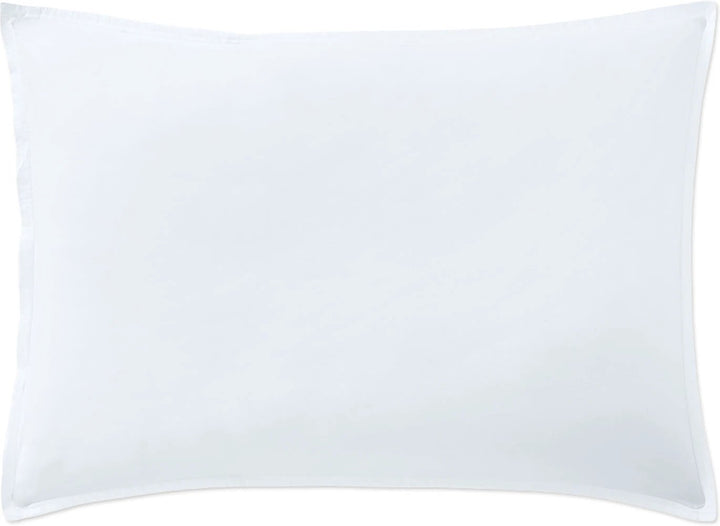Taie d'oreiller avec volant 100% percale de coton lavé blanc nuage by Baton Rouge