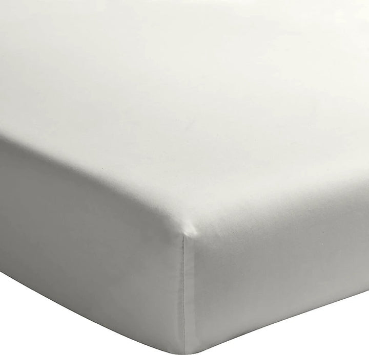 Drap housse +30 100% percale de coton lavé gris perle by Baton Rouge