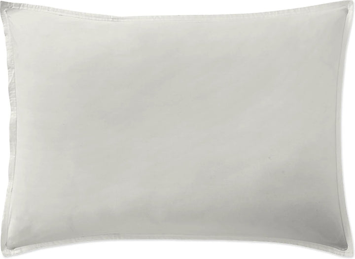 Taie d'oreiller avec volant 100% percale de coton lavé gris perle by Baton Rouge
