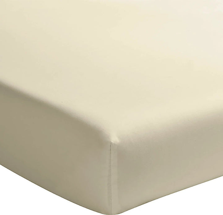 Drap housse +30 100% percale de coton lavé ecru by Baton Rouge
