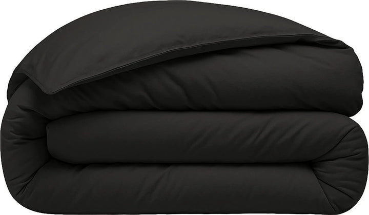 Housse de couette 100% percale de coton lavé noir minuit by Baton Rouge