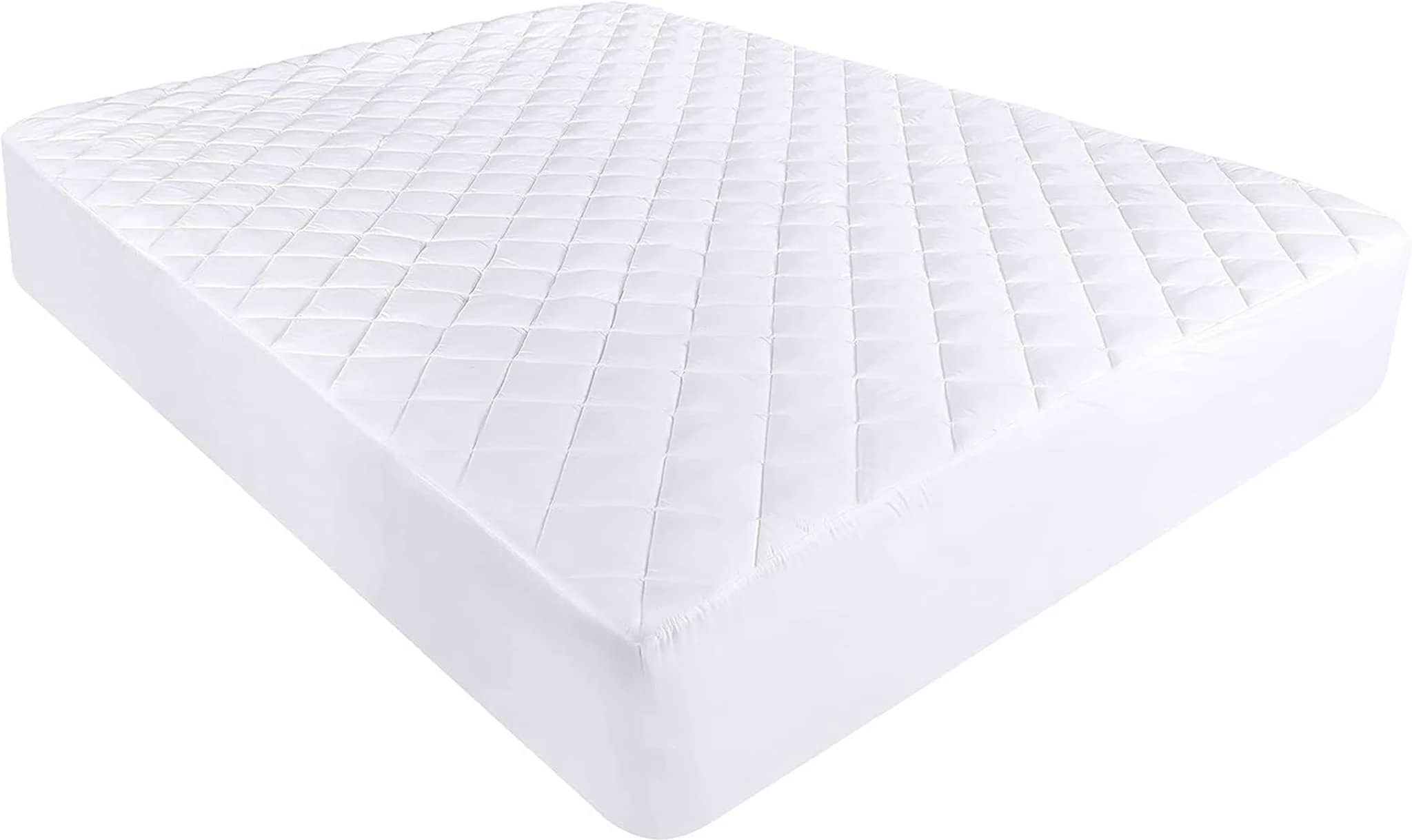 Protege matelas 100% polyester 205gsm matelasse impermeable respirant blanc by BLANC PASSION