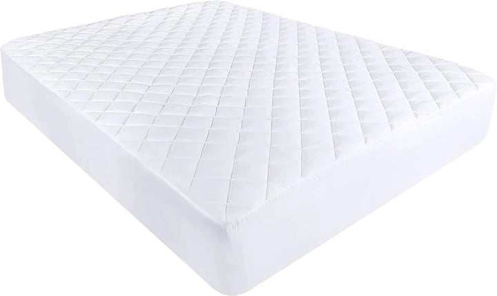Protege matelas 100% polyester 205gsm matelasse impermeable respirant blanc by BLANC PASSION