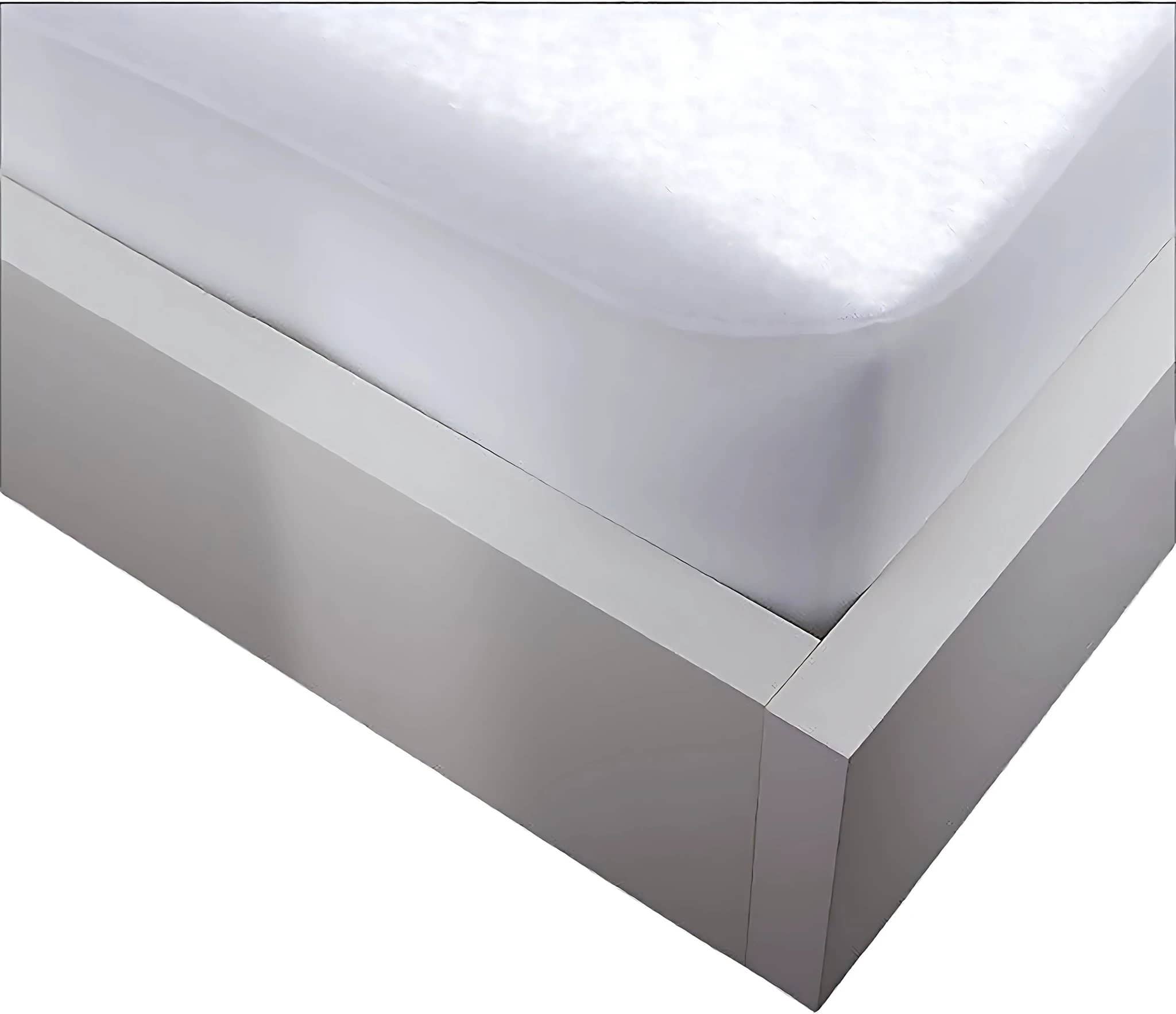 Protege matelas 100% polyester bouclette eponge et impermeable blanc by BLANC PASSION