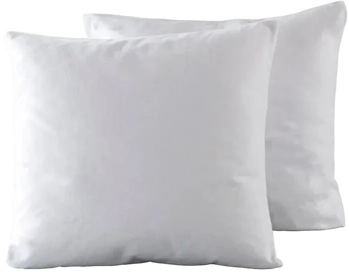 Lot de 2 proteges oreiller 65x65cm 100% polyester bouclette éponge et impermeable blanc by BLANC PASSION