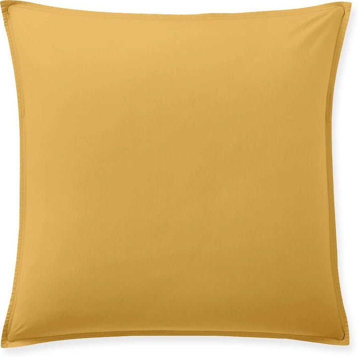 Taie d'oreiller 100% percale de coton lavé 80fils/cm_ - jaune moutarde by Baton Rouge