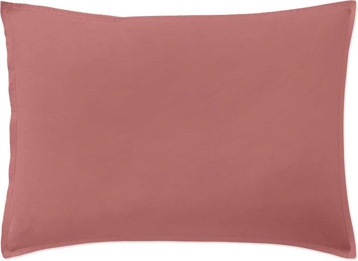 Taie d'oreiller baton rouge 100% percale de coton lavé 80fils/cm_ - vieux rose by Baton Rouge