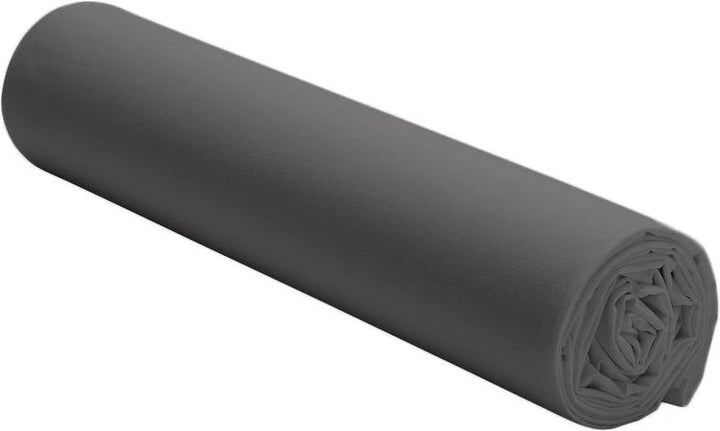 Drap housse uni baton rouge 100% percale de coton lavé - gris magnet/gris anthracite by Baton Rouge
