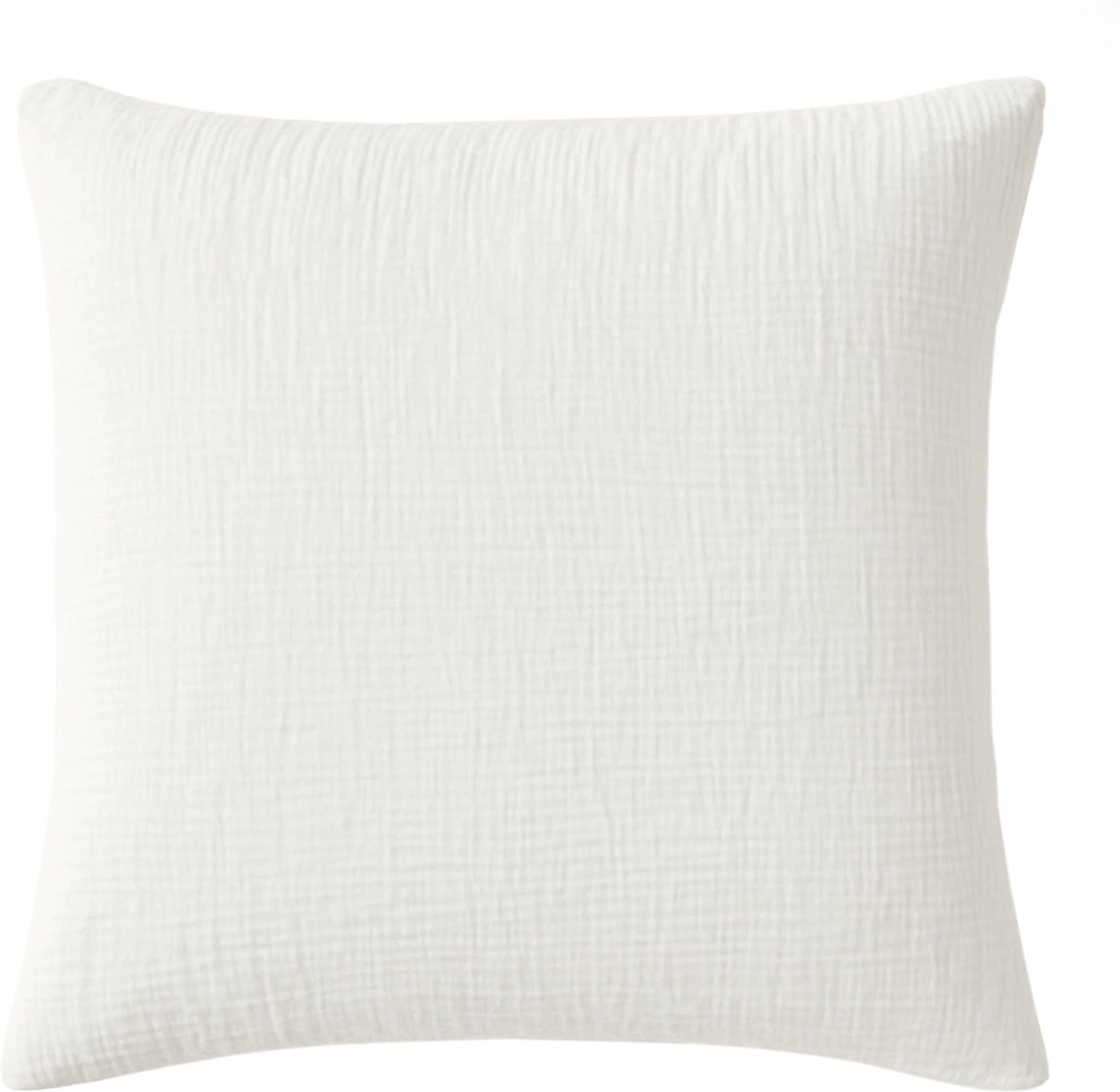 Taie d'oreiller 100% gaze de coton lavé blanc pur by Baton Rouge