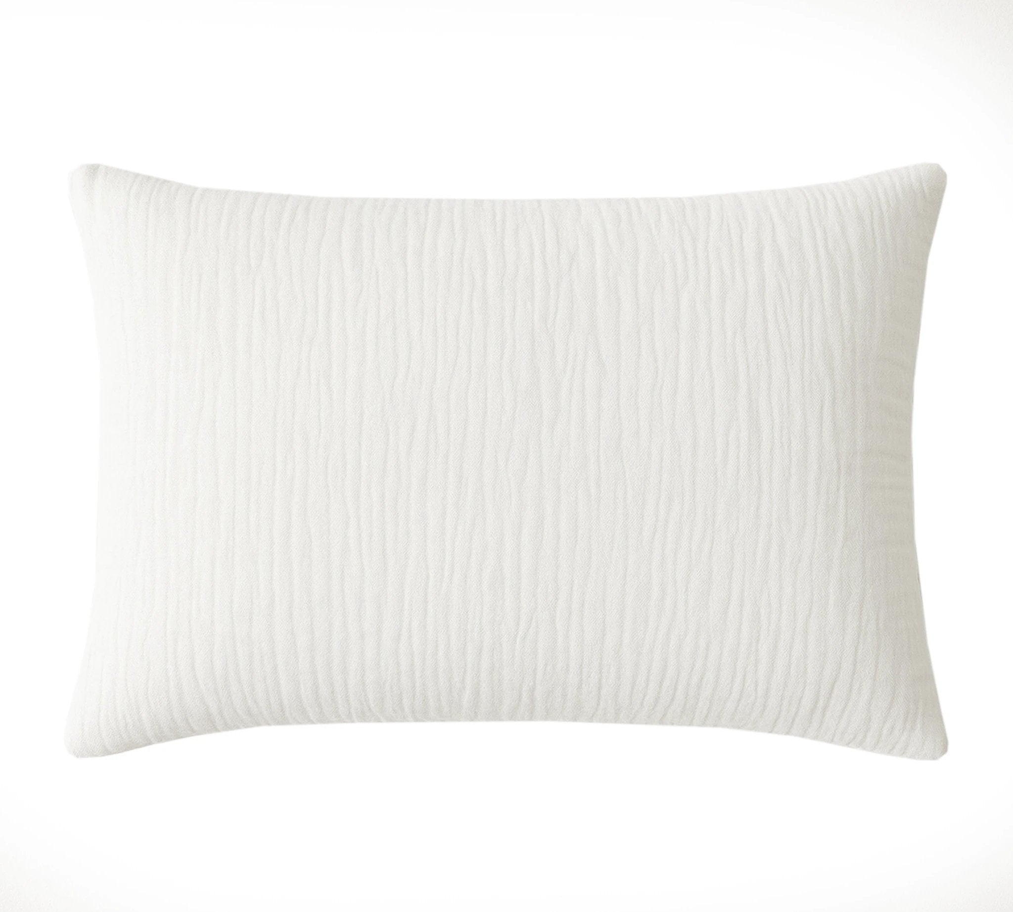Taie d'oreiller 100% gaze de coton lavé blanc pur by Baton Rouge