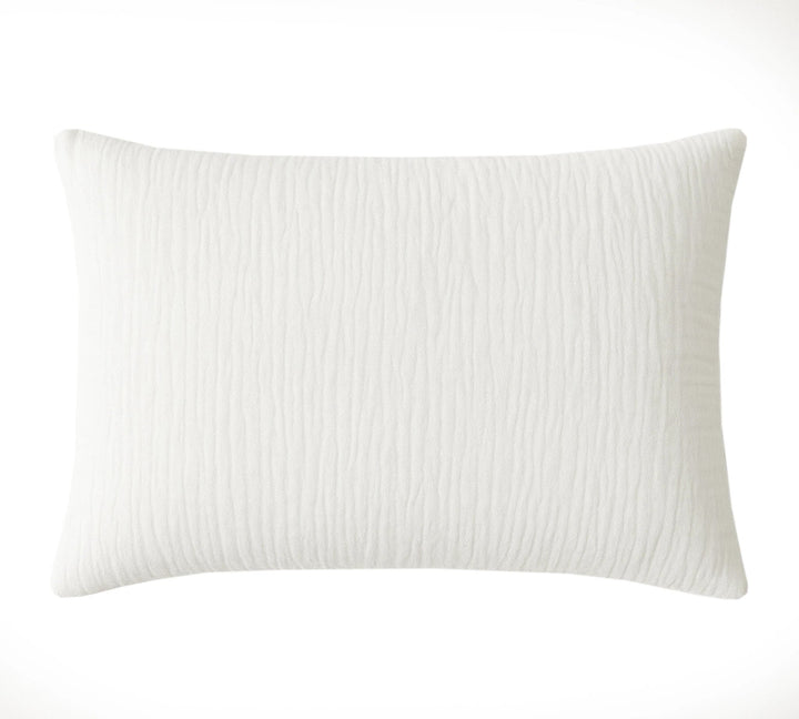 Taie d'oreiller 100% gaze de coton lavé blanc pur by Baton Rouge