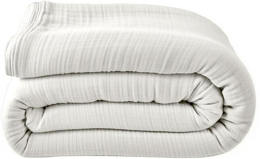 Housse de couette 100% gaze de coton lavé blanc pur by Baton Rouge