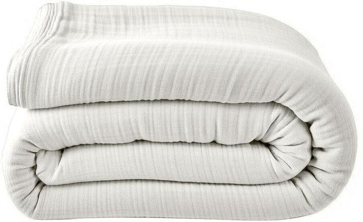Housse de couette 100% gaze de coton lavé blanc pur by Baton Rouge