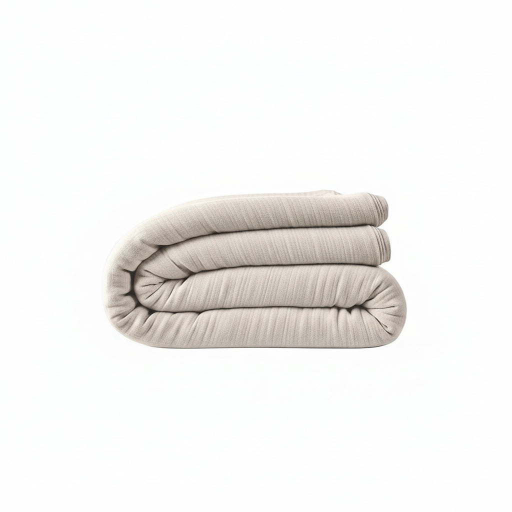 Housse de couette 100% gaze de coton lavé ecru naturel by Baton Rouge