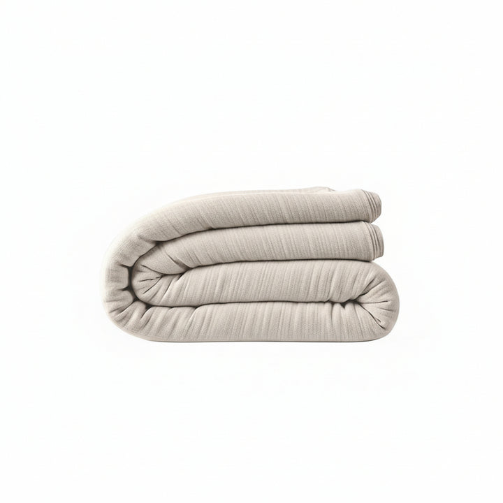 Housse de couette 100% gaze de coton lavé ecru naturel by Baton Rouge
